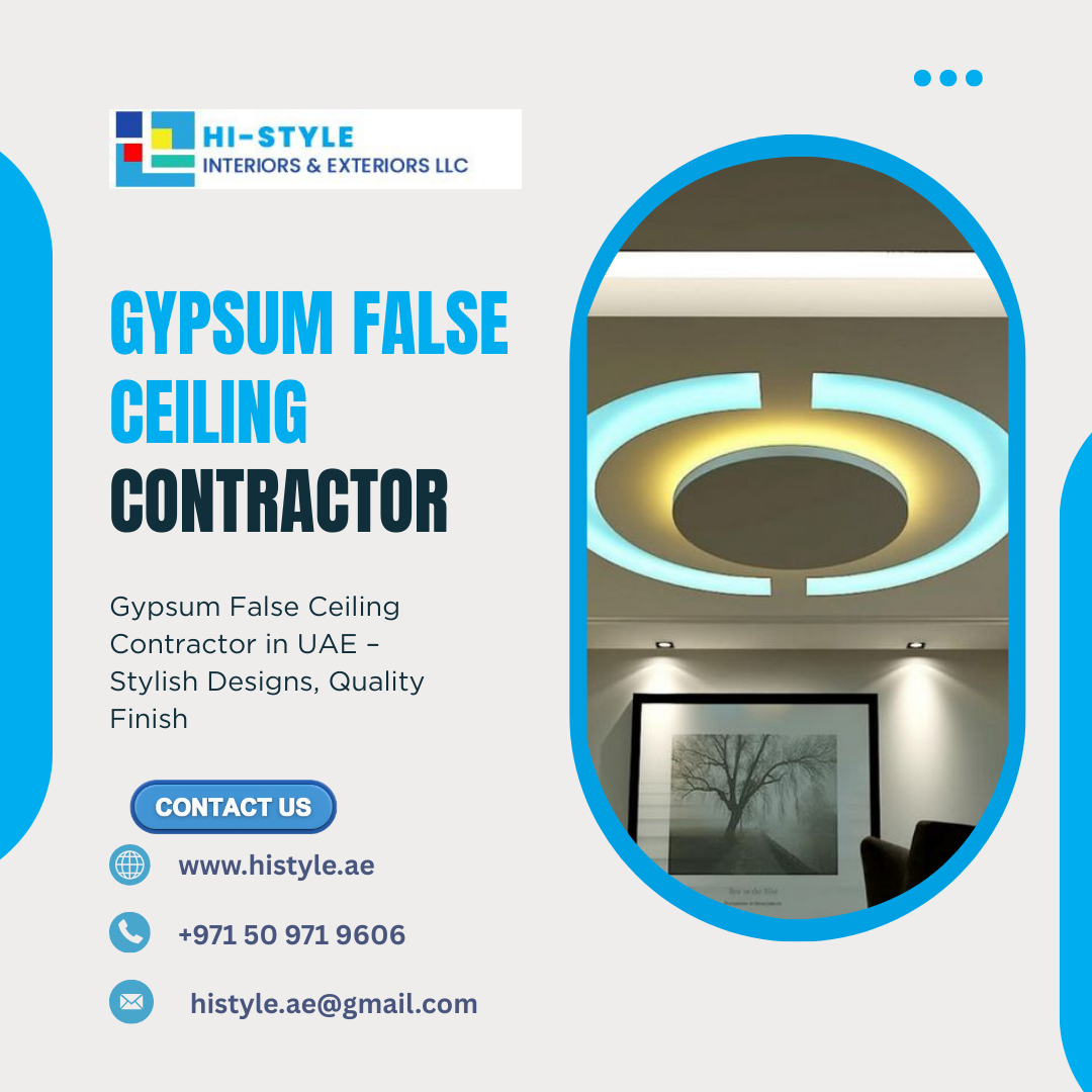 Gypsum False Ceiling Contractor in UAE