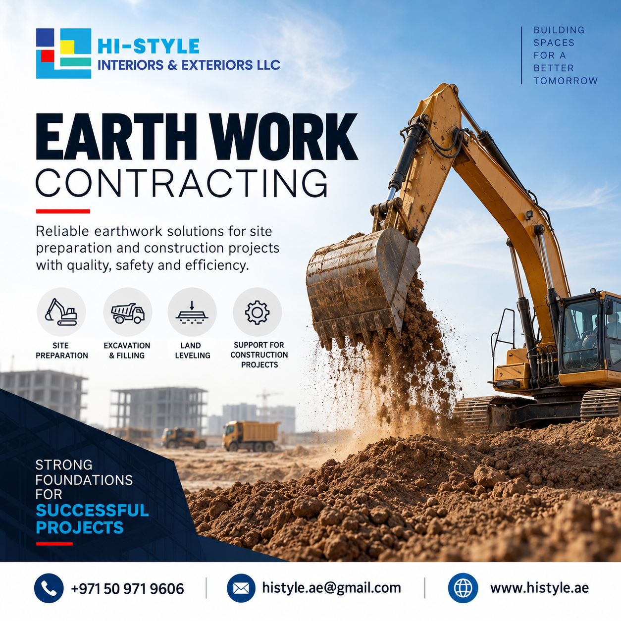 Earth Work Contracting in UAE by Hi Style
