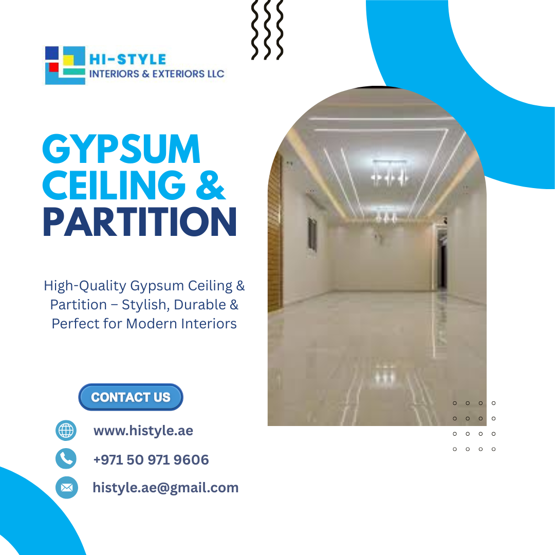 Gypsum Ceiling & Partition in UAE