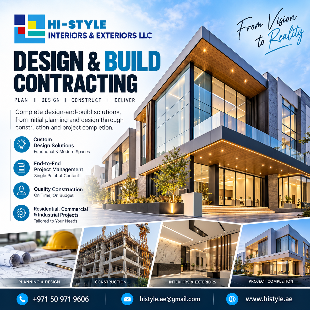 Design & Build Contracting in UAE by Hi Style