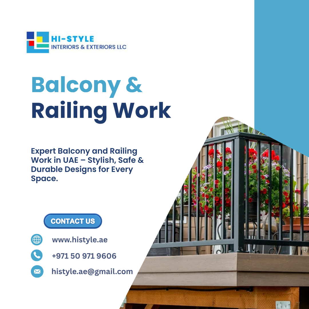 Premium Balcony & Railing Work in UAE for Safety & Elegant Design