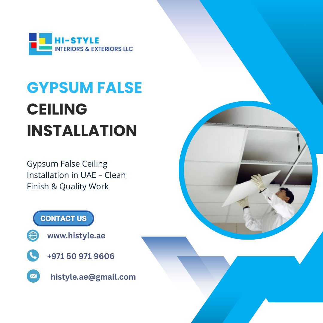 Gypsum False Ceiling Installation in UAE