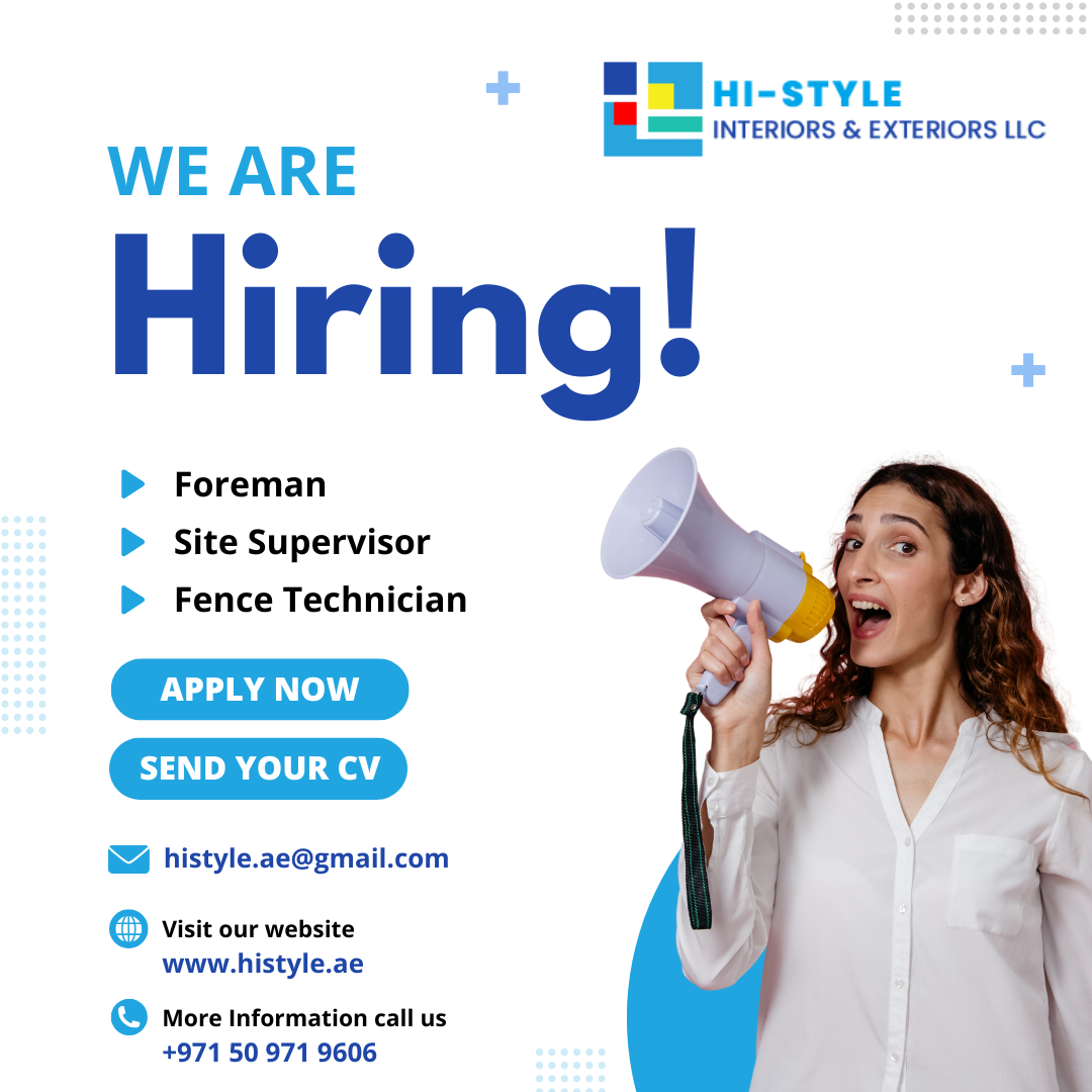 Hiring Foreman, Site Supervisor & Fence Technician