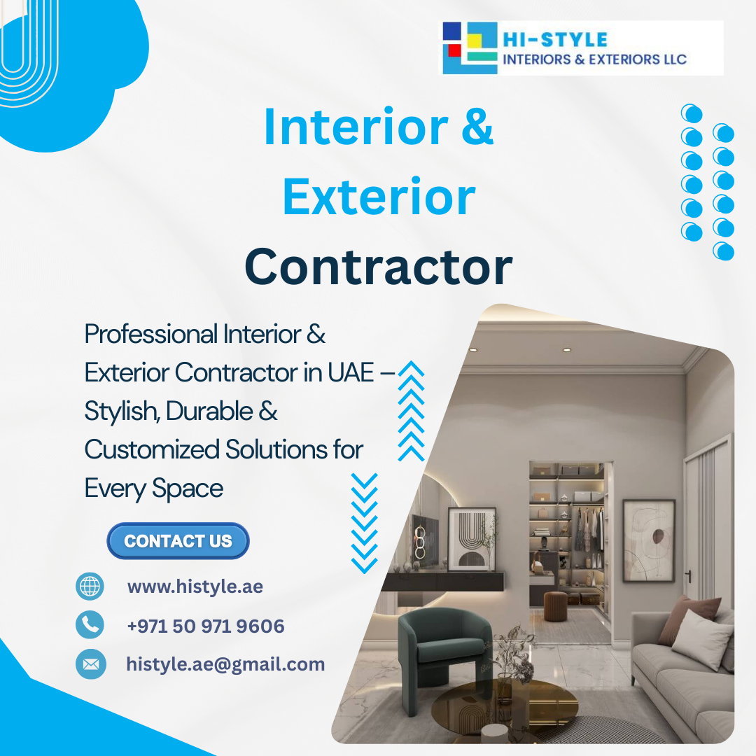 Interior & Exterior Contractor in UAE