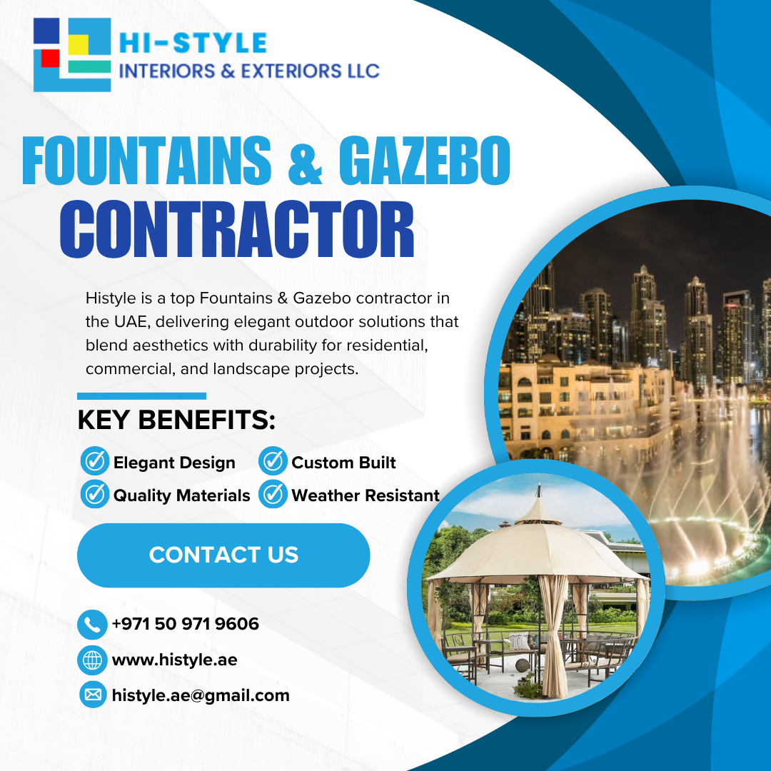 Fountains & Gazebo Contractor in UAE