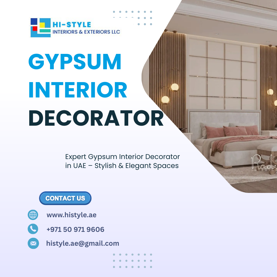 Gypsum Interior Decorator in UAE