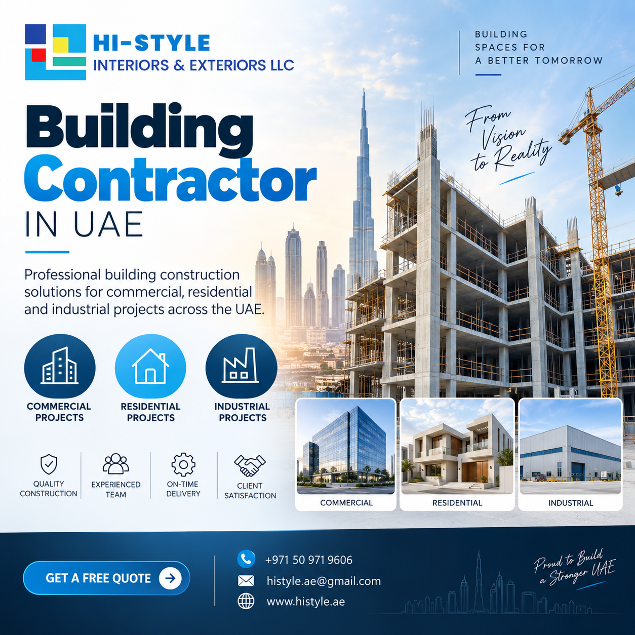 Building Contractor in UAE - Hi Style