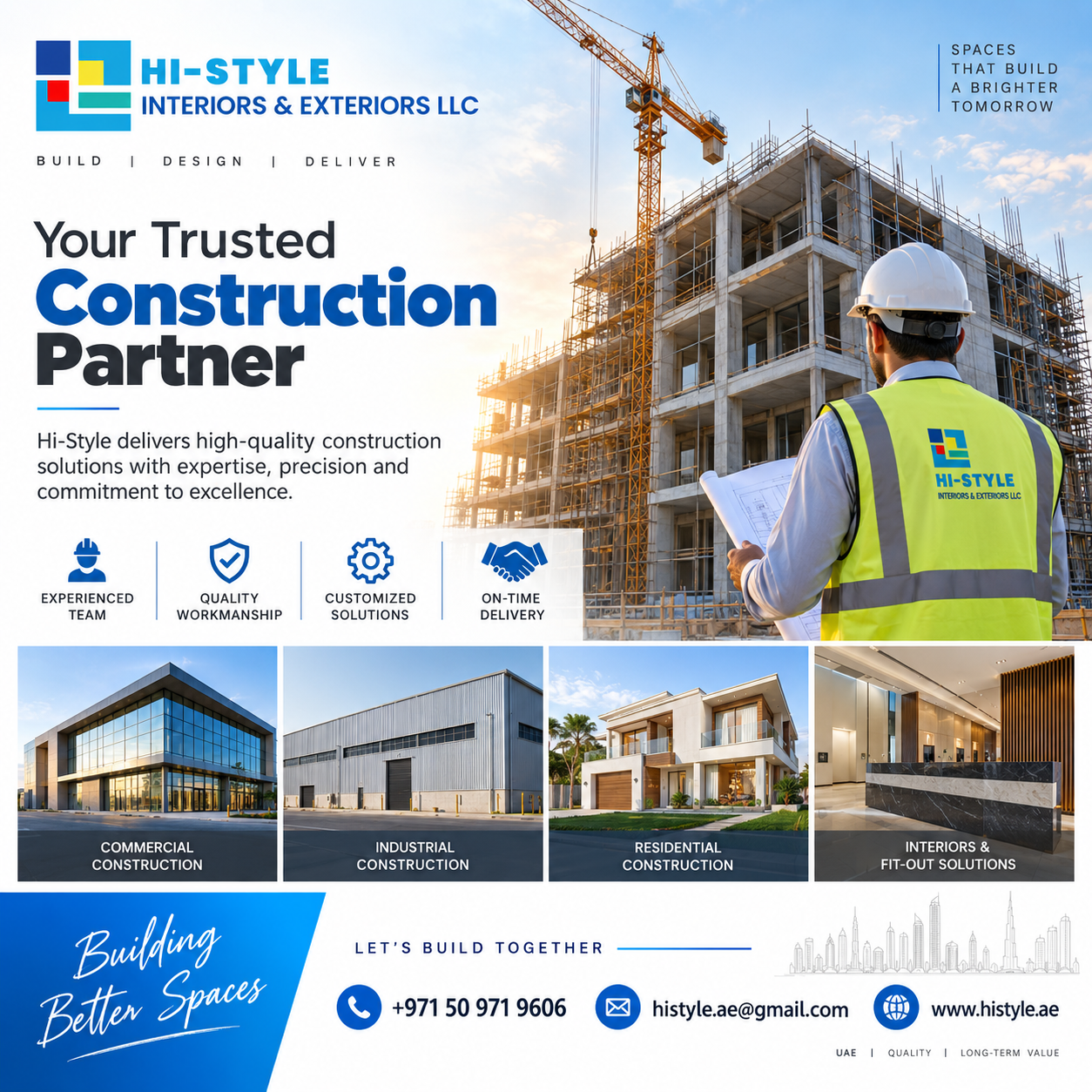 Construction Company in UAE - Hi Style Construction Services
