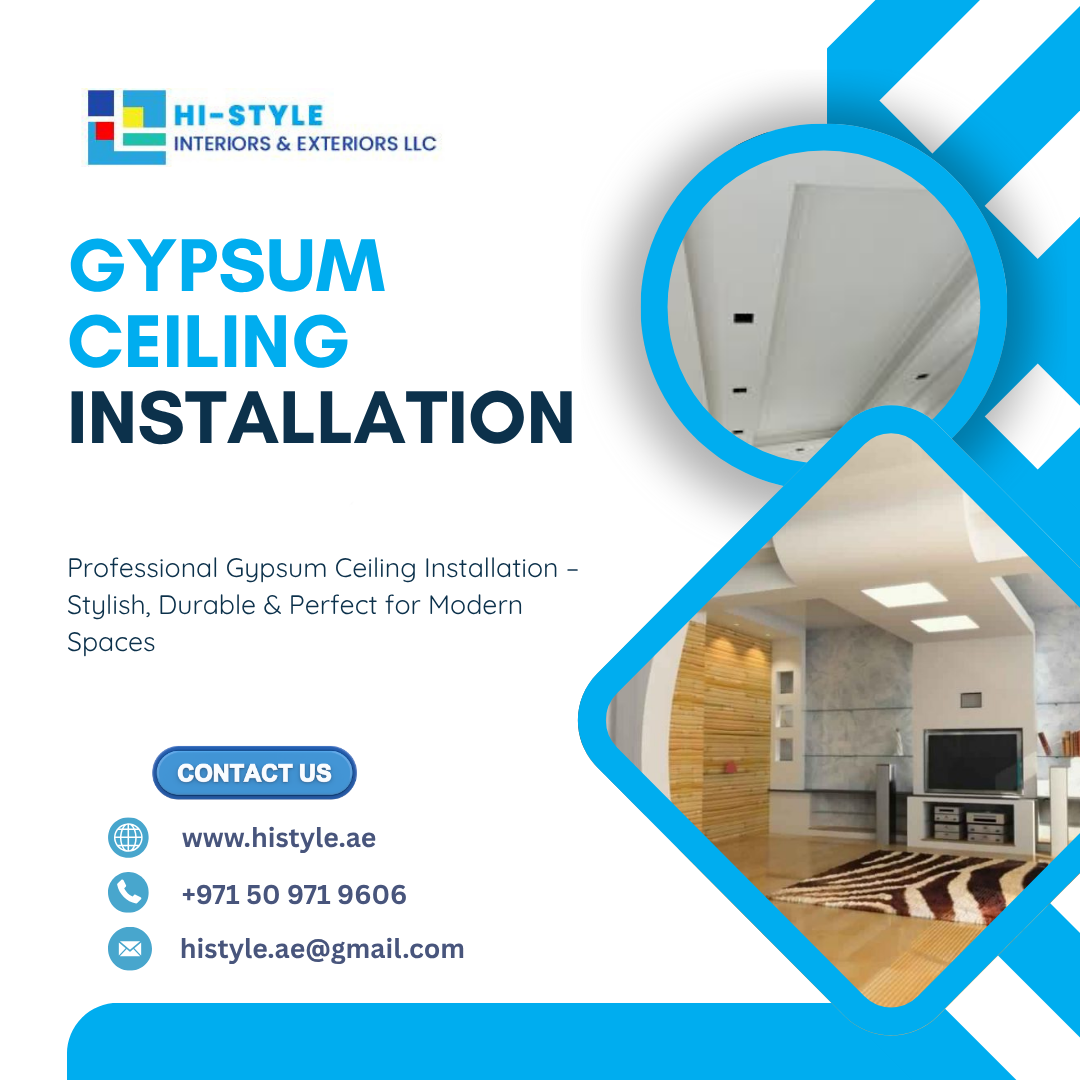 Gypsum Ceiling Installation in UAE