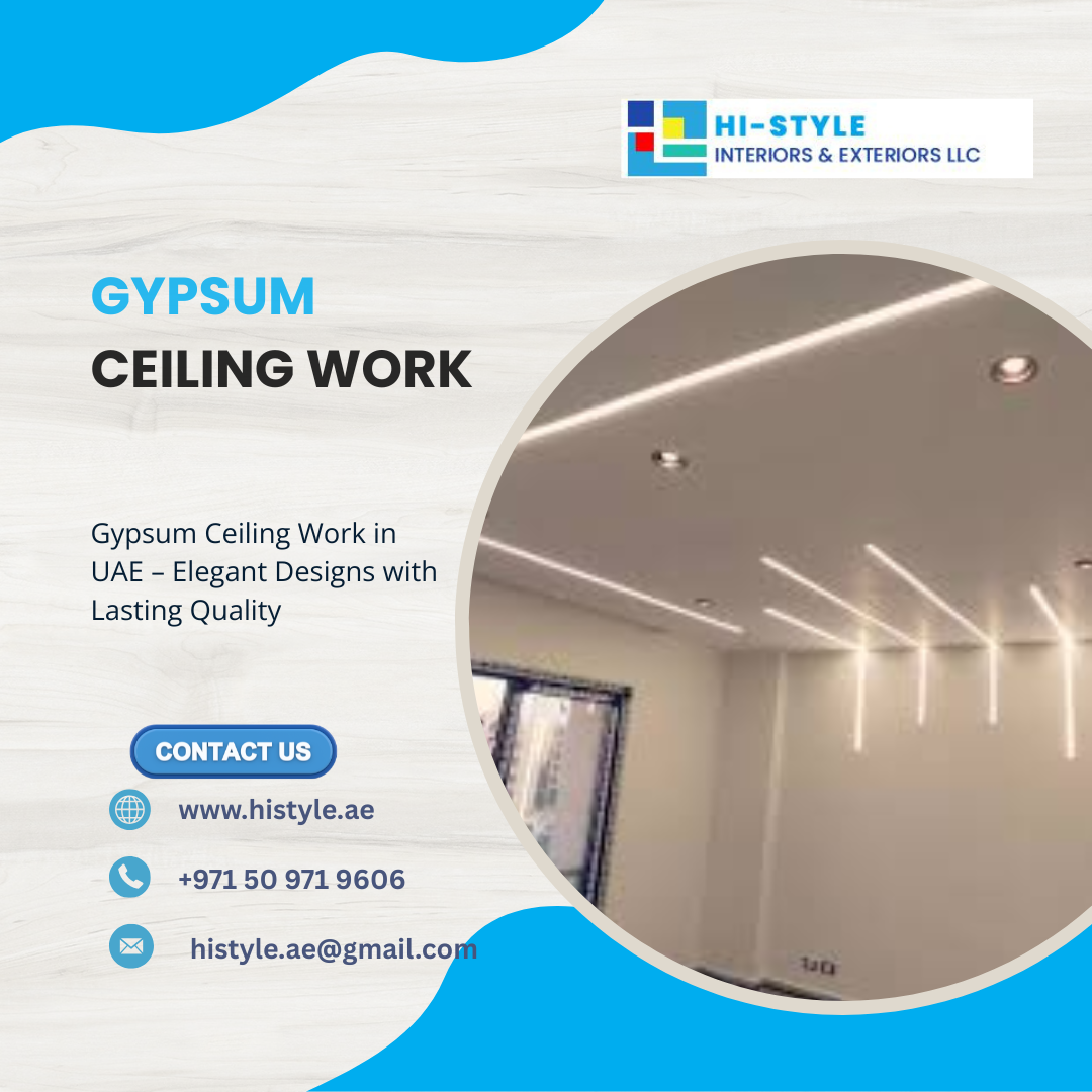 Gypsum Ceiling Work in UAE