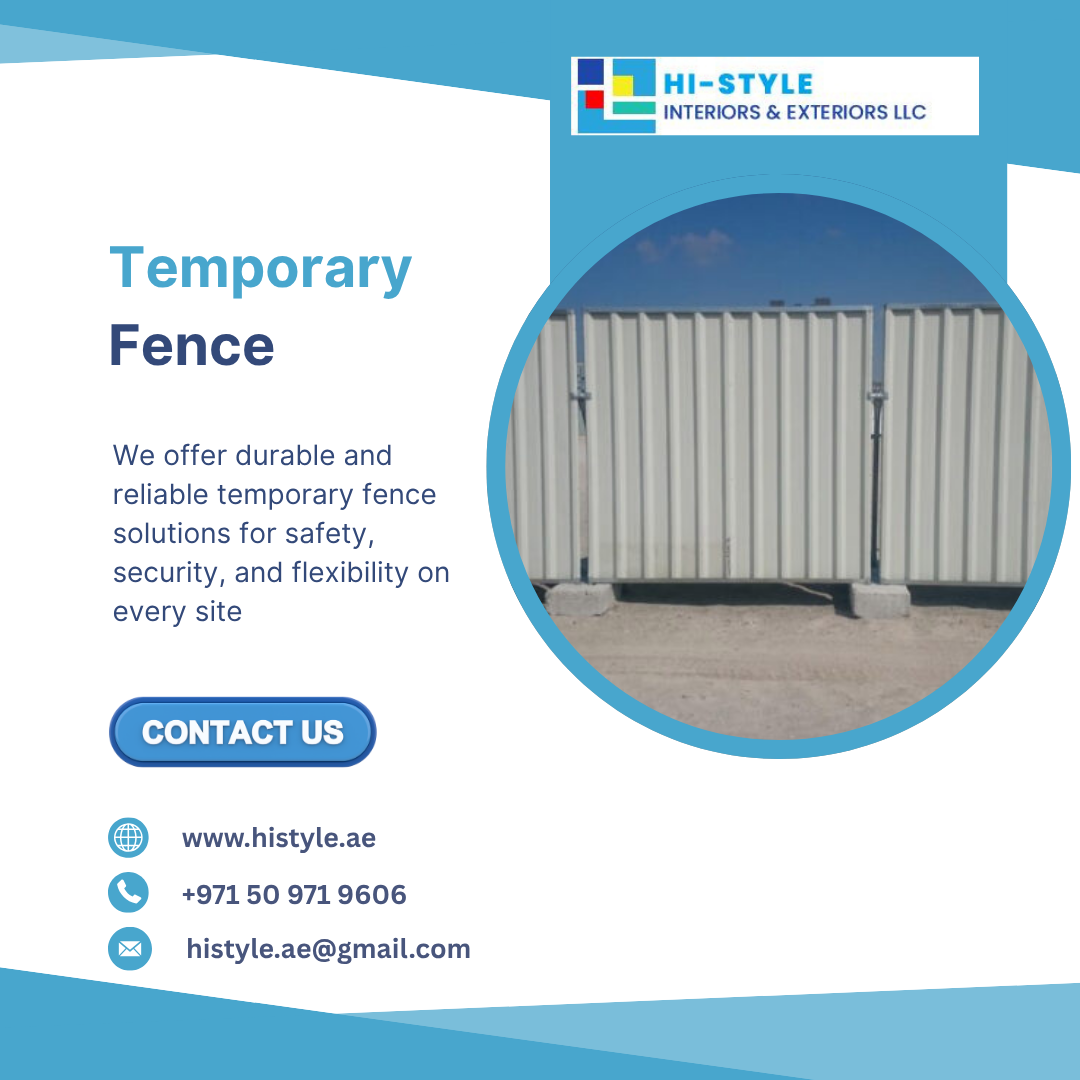 Temporary Fence in UAE