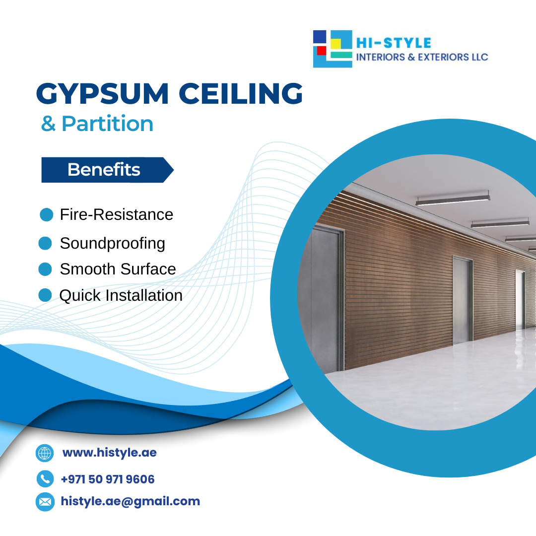Gypsum Ceiling & Partition in UAE